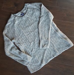 Gap Gray Cozy Cable Knit Sweater Size Large
